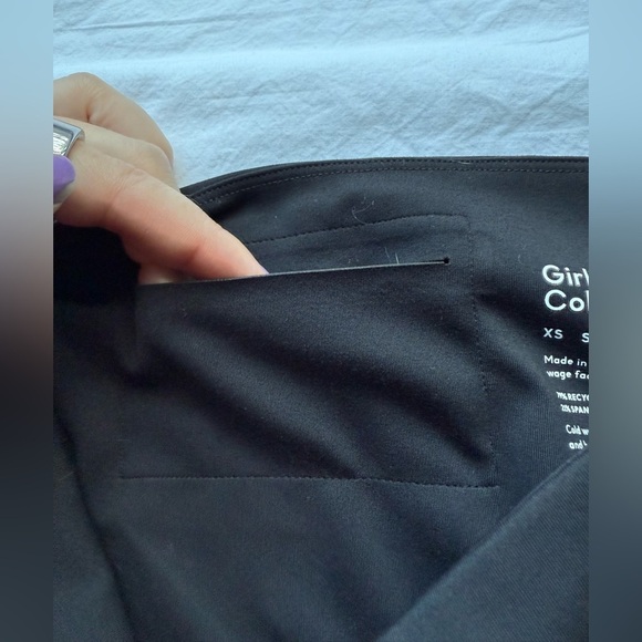 Girlfriend Collective Black Compressive High-Rise Leggings. - Picture 6 of 10